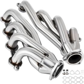 VEVOR Exhaust Header Set 1 5/8" Exhaust Turbo Headers, Stainless Steel Exhaust Manifold Headers