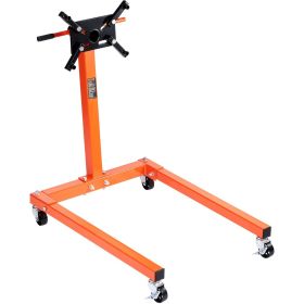 VEVOR Engine Stand, 1300 lbs (3/5 Ton) Rotating Engine Motor Stand with 360 Degree Adjustable Head, Cast Iron Motor Hoist Dolly, 4-Caster