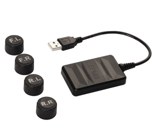 PSTY06 External Tire Pressure Sensor USB Tire Pressure Monitoring Sensor CR2450 Button Battery Bluetooth Communication 4.0/5.0 Monitoring Sensor