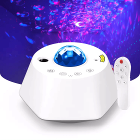 Space Drilling Moon Starry Sky Lamp (Color: White)